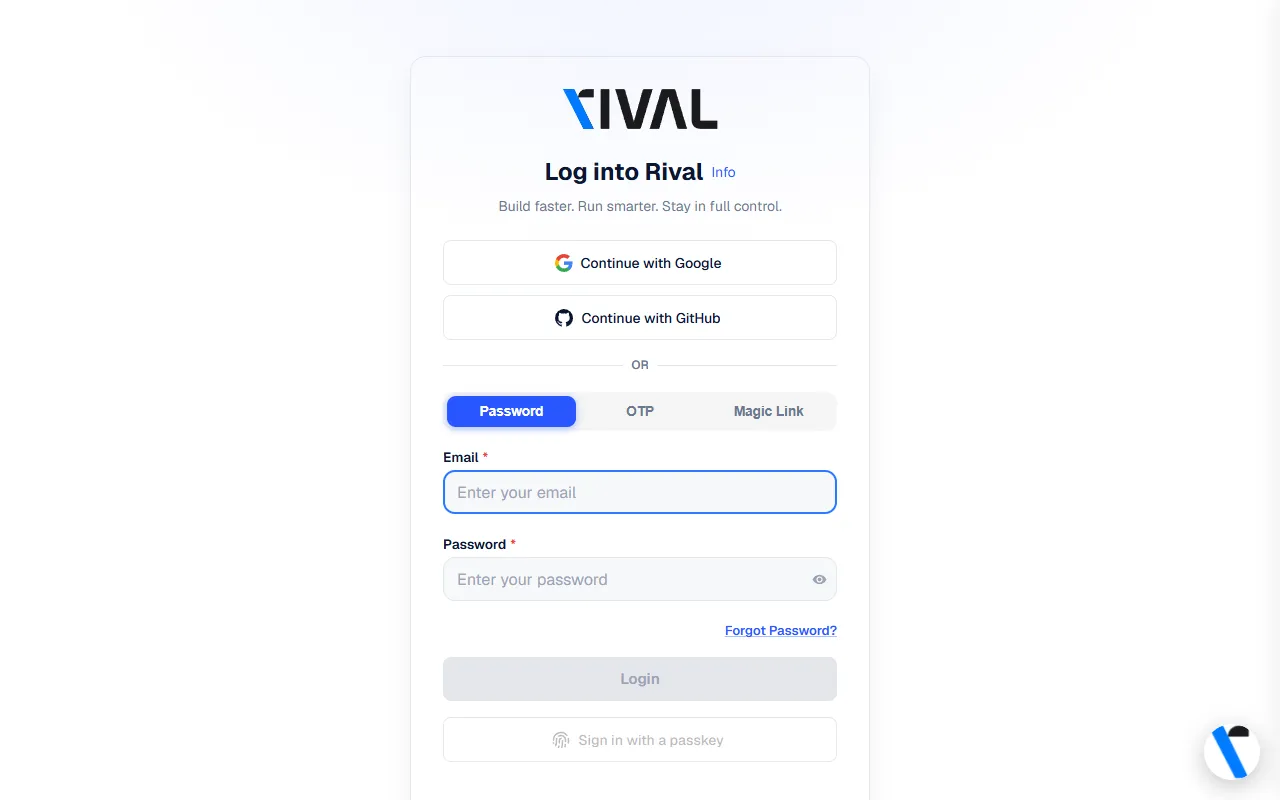 Rival website screenshot