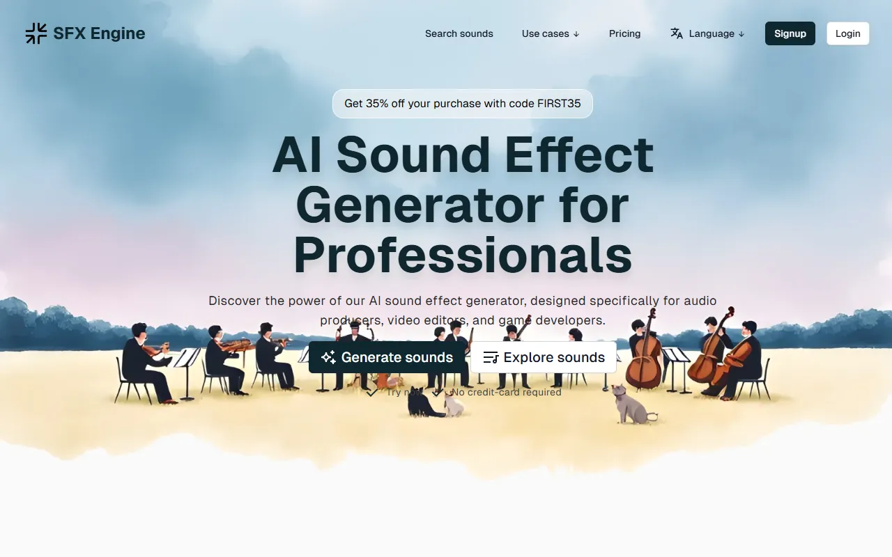 SFX Engine website screenshot