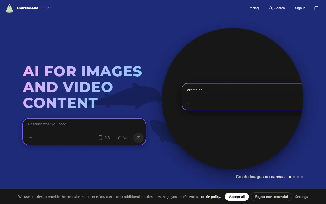 Shortodella website screenshot