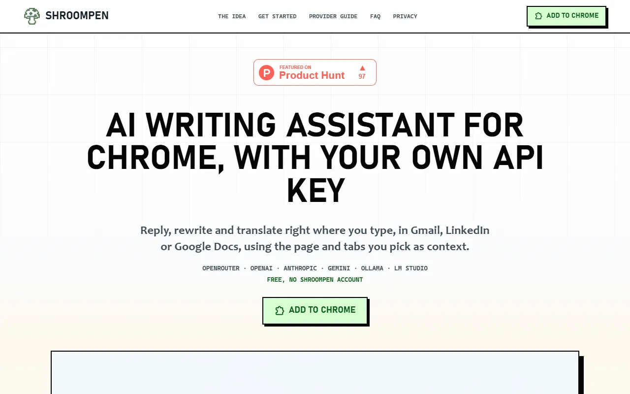 ShroomPen website screenshot