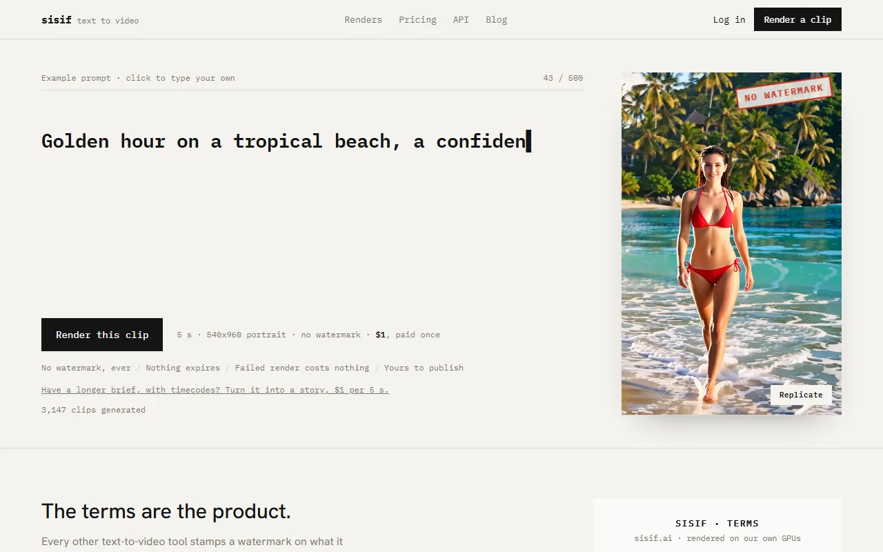 Sisif website screenshot