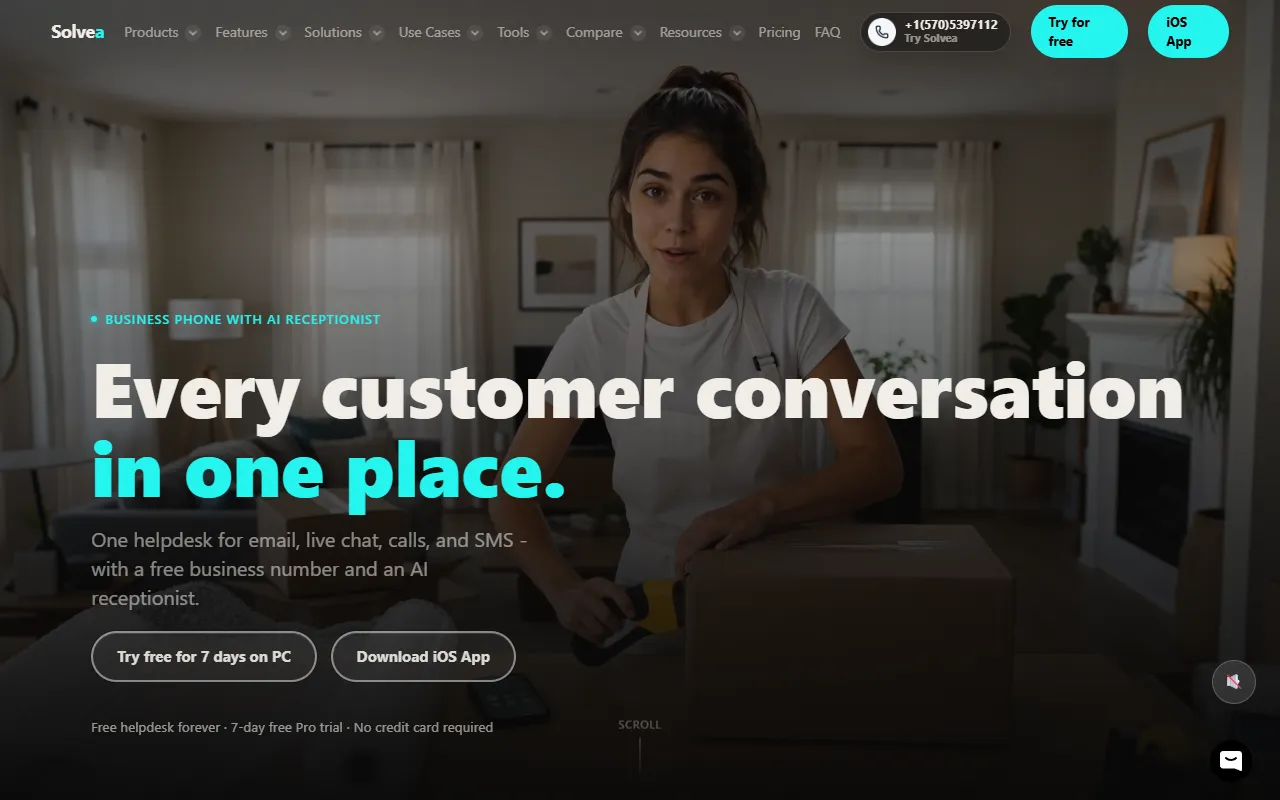 Solvea website screenshot
