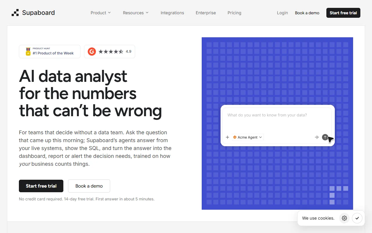 Supaboard AI website screenshot