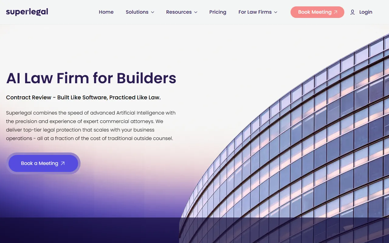 Superlegal website screenshot