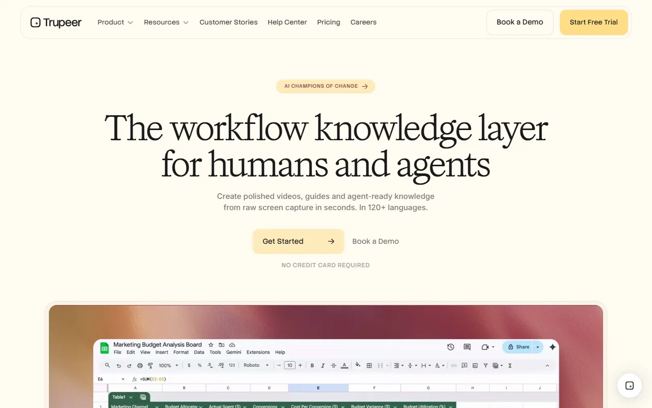 Trupeer website screenshot