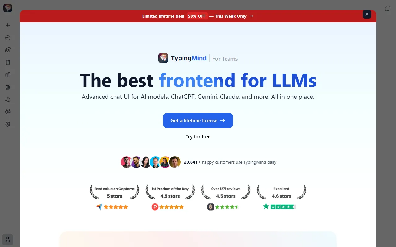 Typing Mind website screenshot