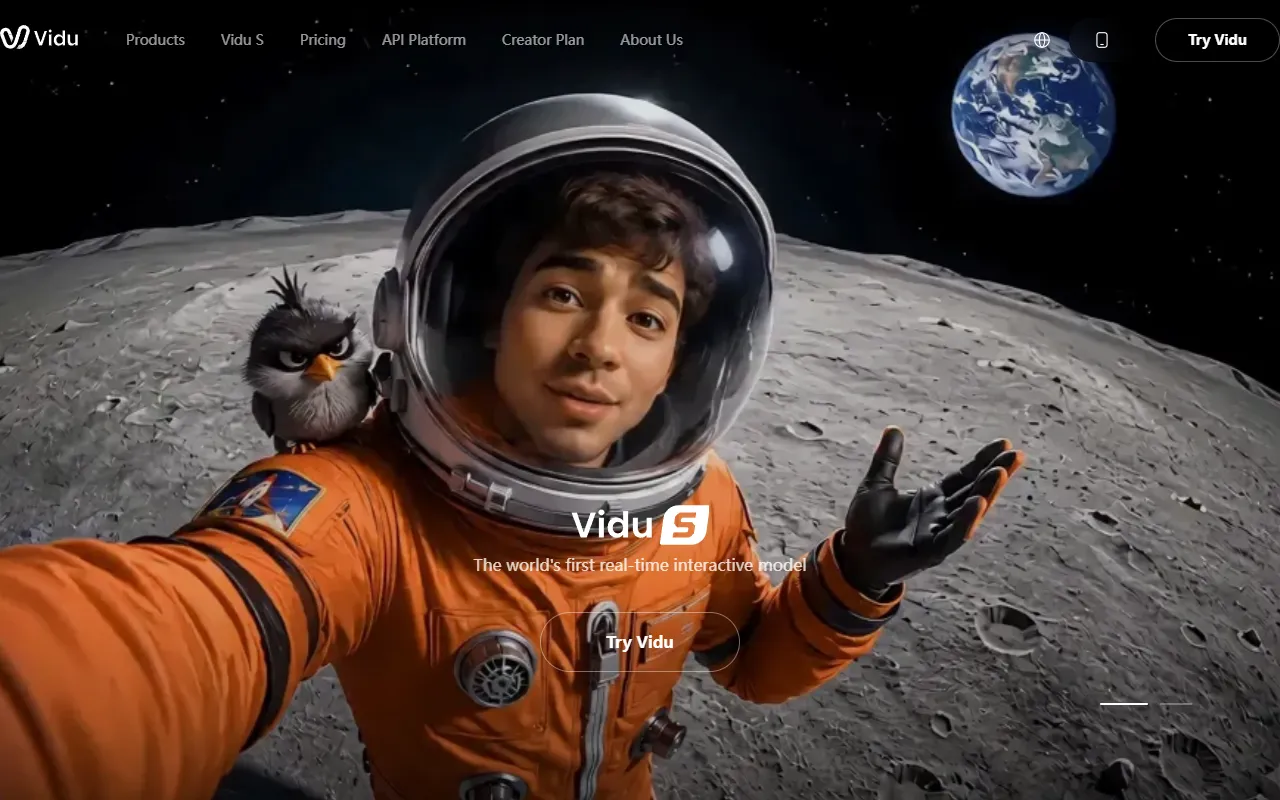 Vidu website screenshot