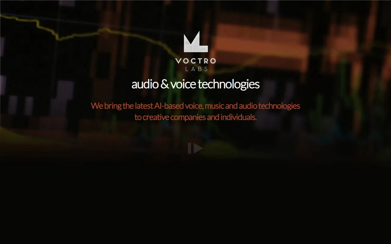 Voctro Labs website screenshot