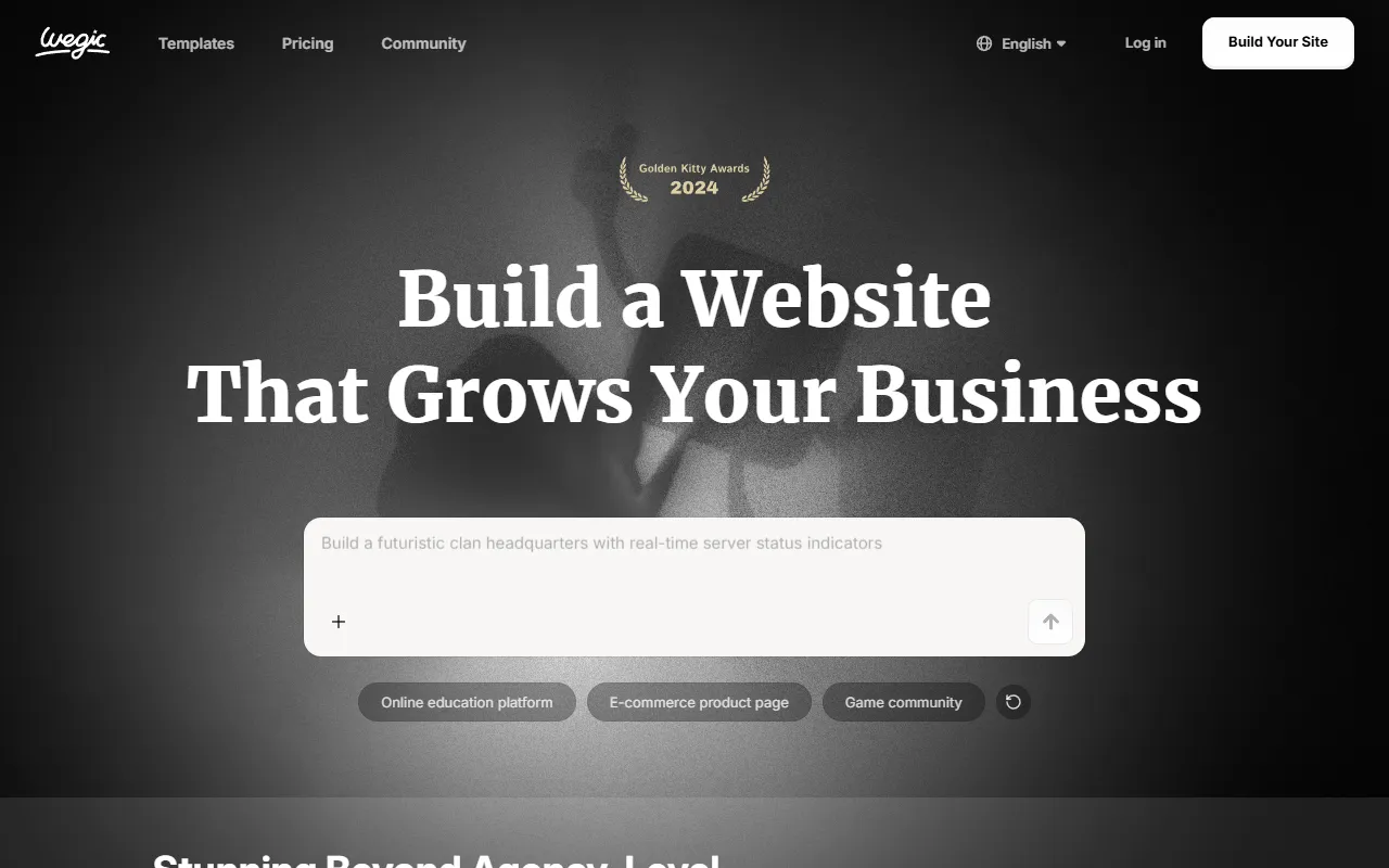 Wegic website screenshot
