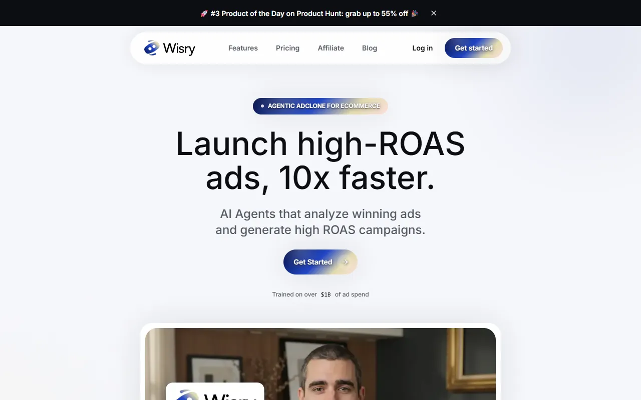 Wisry website screenshot