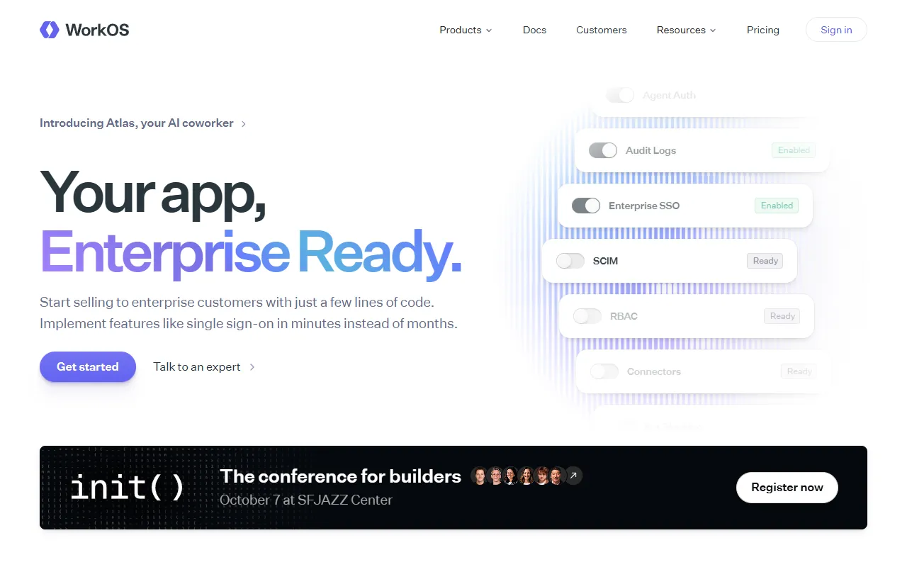 WorkOS website screenshot