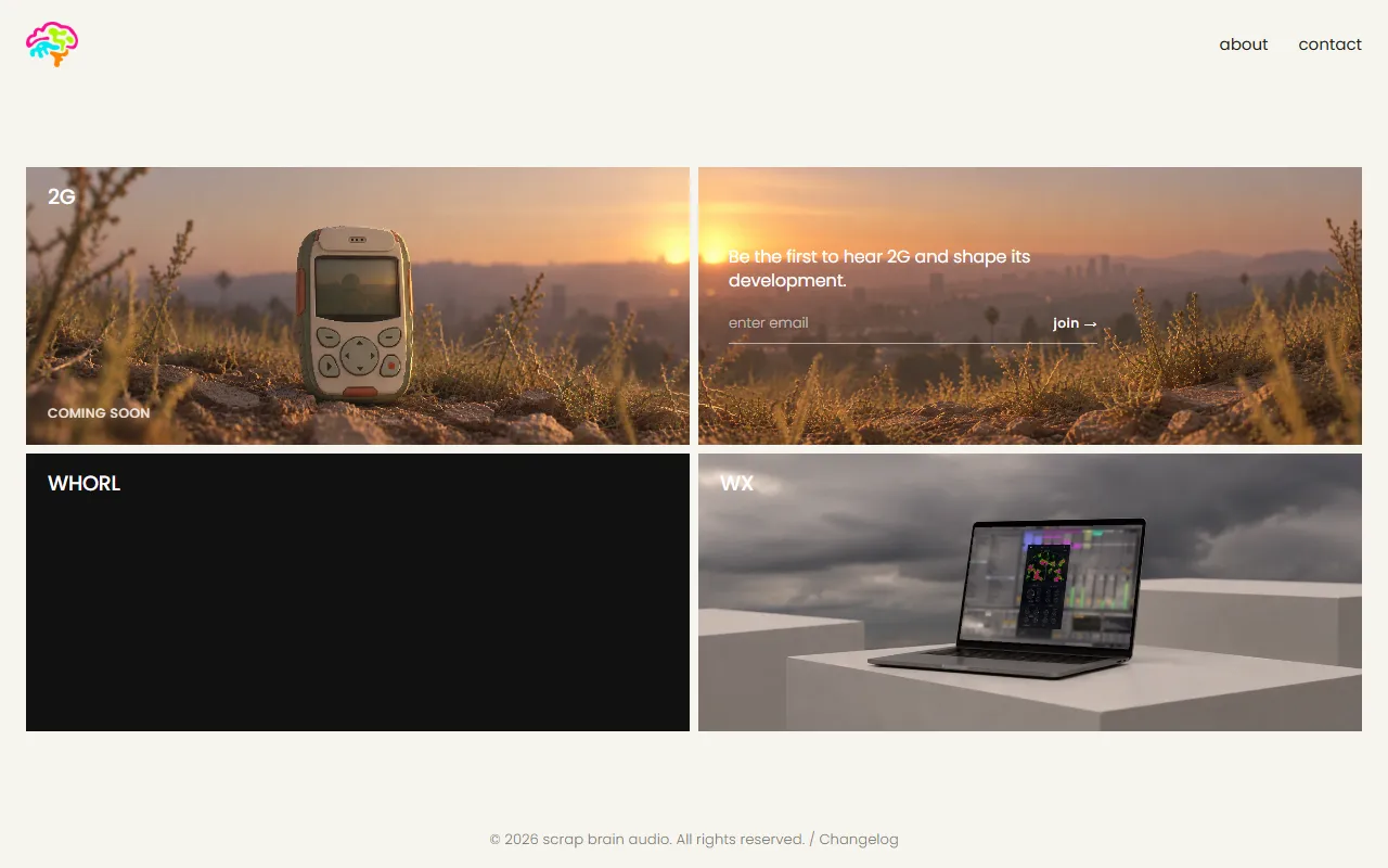 WX website screenshot