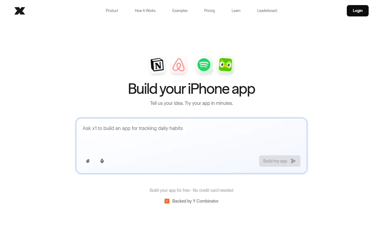 x1 website screenshot
