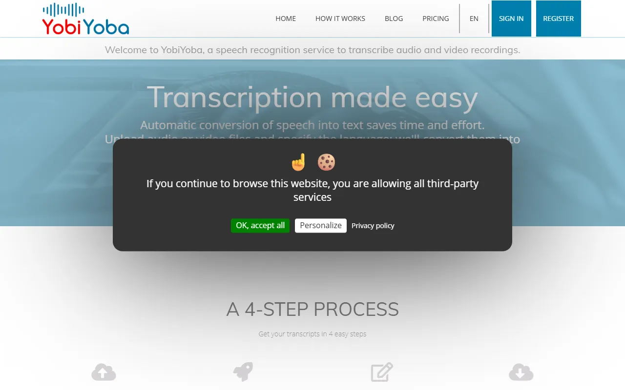 YobiYoba website screenshot