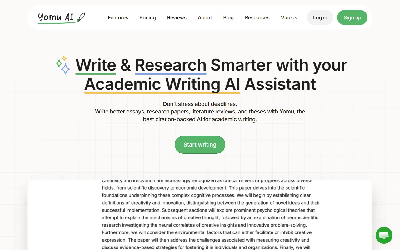 Yomu website screenshot